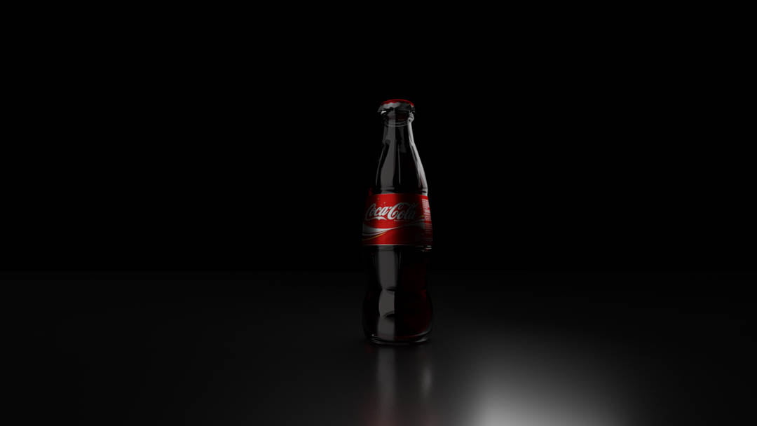 Coke Glass Bottle 3D Model by KARMA Creation