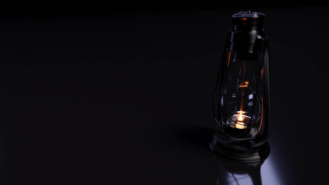 Lamp in the Dark - 3d Model by KARMA Creation