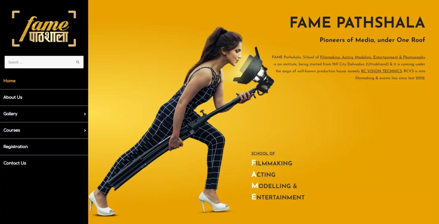 Fame Pathshala Website Template by KARMA Creation