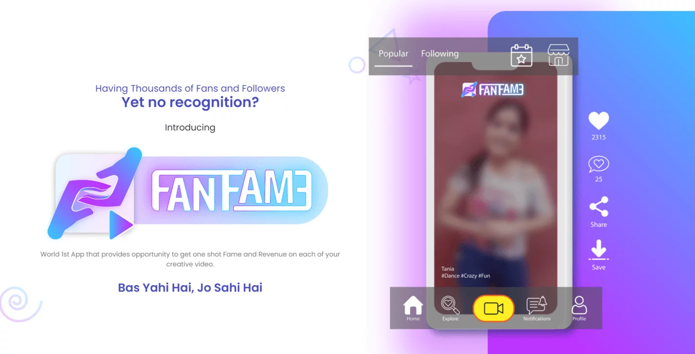 Fan Fame Website Template by KARMA Creation