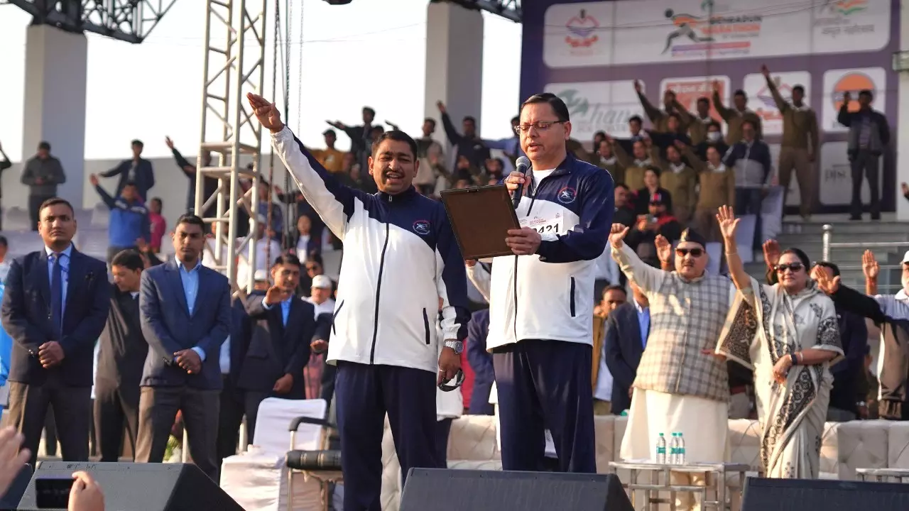Uttarakhand Police Marathon 2022 Dehradun CM Pledge Live Streaming by KARMA Creation