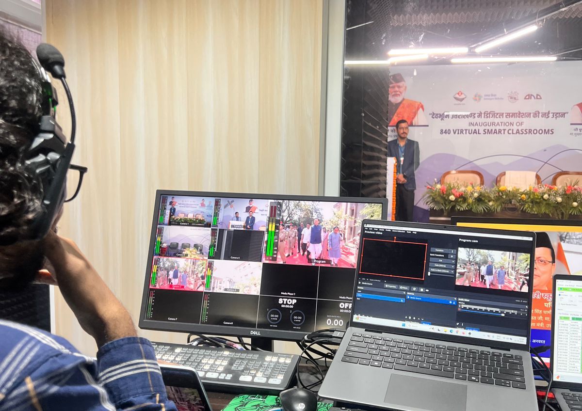 Education Department of Uttarakhand - Inauguration of 840 Smart Classroom - Live Stream by KARMA Creation 2