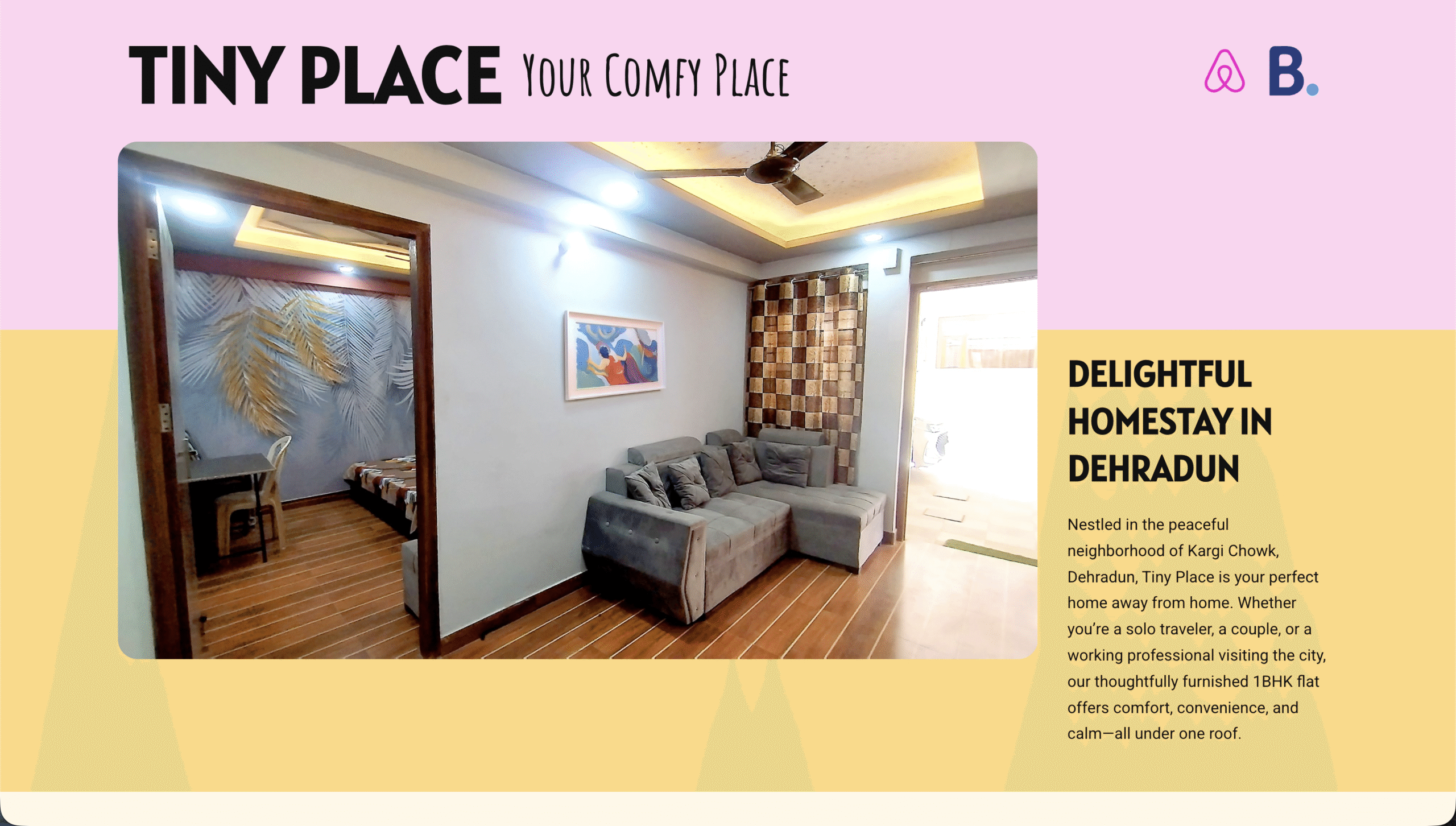 Tiny Place Homestay Website Development by KARMA Creation